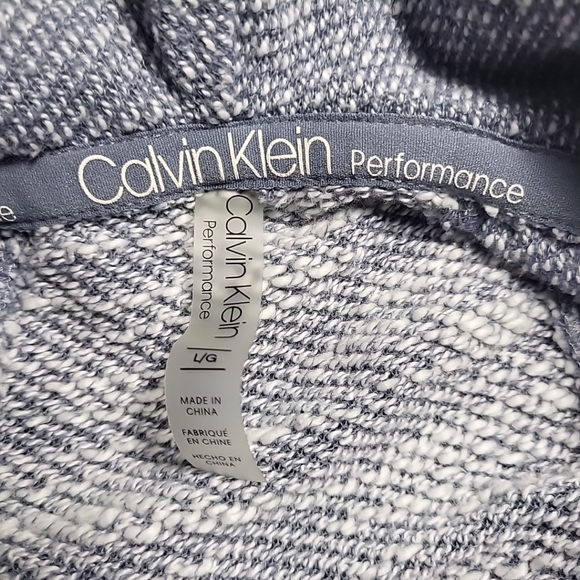 Calvin Klein Performance Women's Sweater Size L Gray Cowl Neck Knit Wrap - Picture 5 of 8